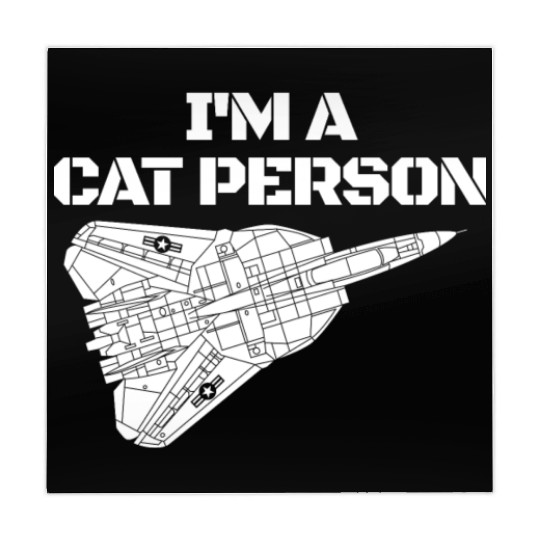 I'm Cat Person F14 Tomcat Fighter Jet Schematicf14 Mahjong Mats