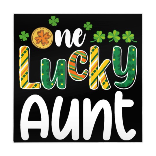 One Lucky Aunt Matching Family St Patrick's Day Mahjong Mats