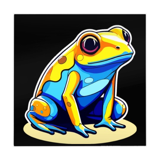 Golden Poison Frog Illustration Mahjong Mats