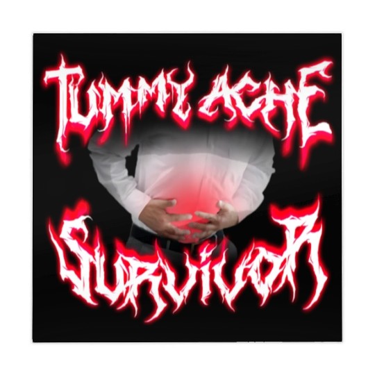 Tummy Ache Survivor Metal Design Mahjong Mats