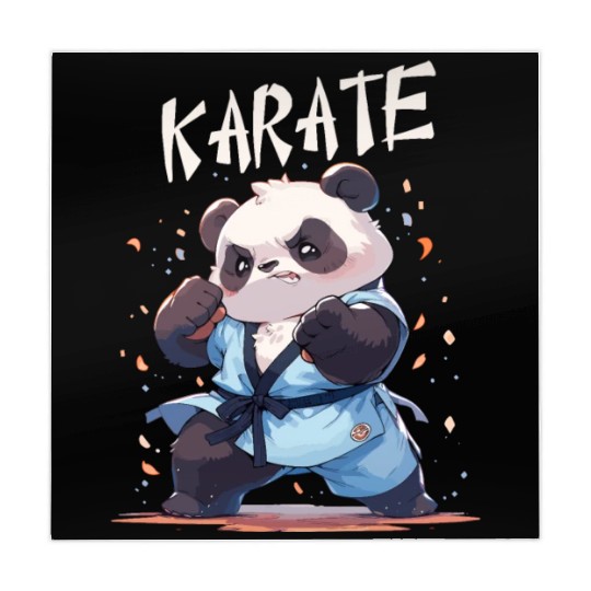 Funny Japanese Karate Panda Kawaii Karateka Mahjong Mats