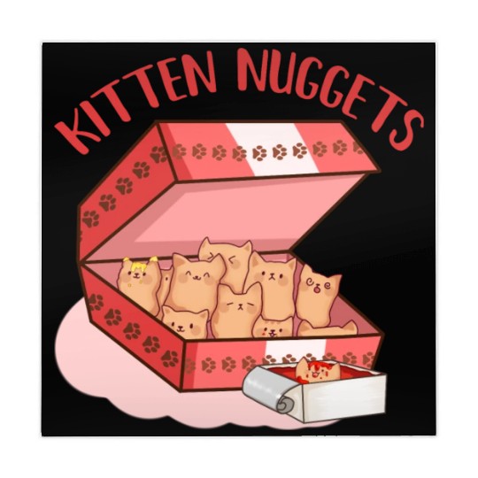 Funny Kittens as Chicken Nuggets, Cat Lover Mahjong Mats
