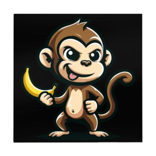 Monkey With Banana Cheeky Mahjong Mats