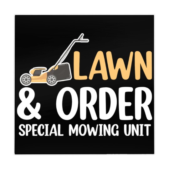 Lawn & Order Special Mowing Unit Funny Lawn Care Mahjong Mats