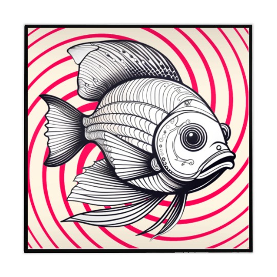 red striped fish Mahjong Mats