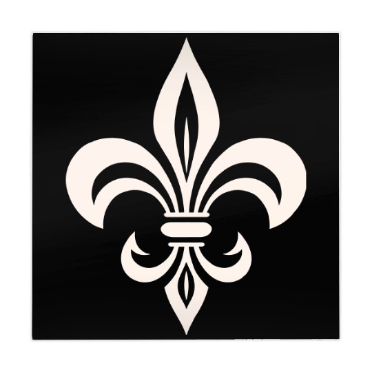 Simple French lily Logo Mahjong Mats