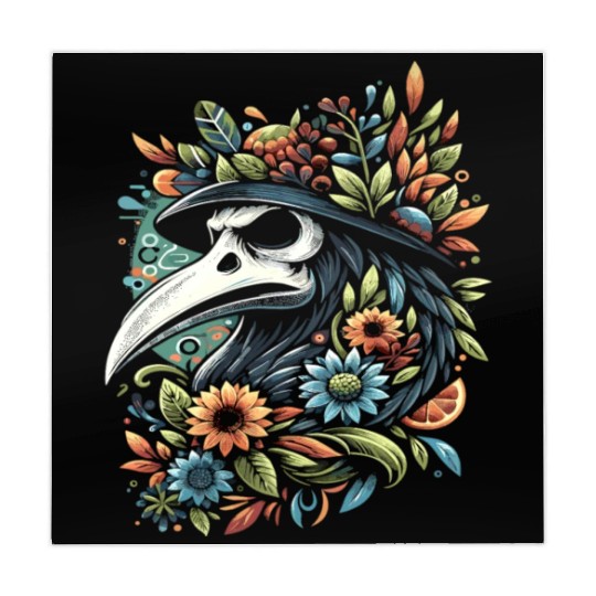 Spooky Halloween Horror Plague Doctor Black Death Mahjong Mats