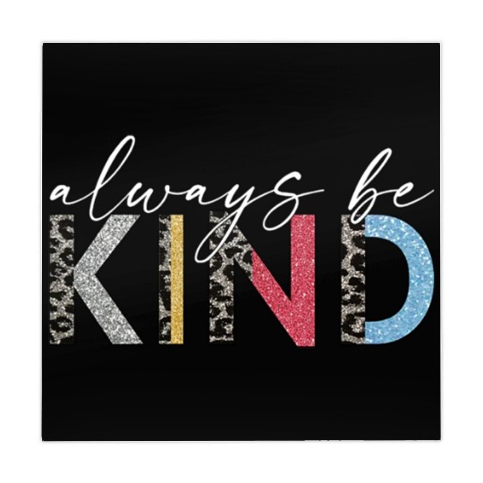 Always Be Kind Leopard Style We Wear Orange Mahjong Mats