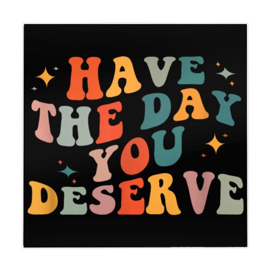 Vintage Have The Day You Deserve Mahjong Mats