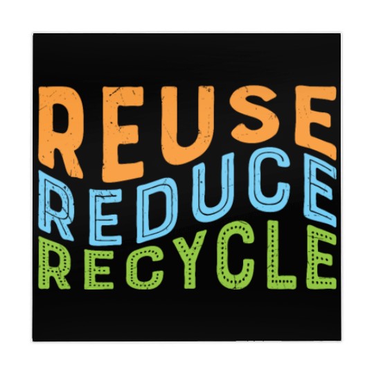 Earth Day Reuse Reduce Recycle - Eco Slogan Mahjong Mats