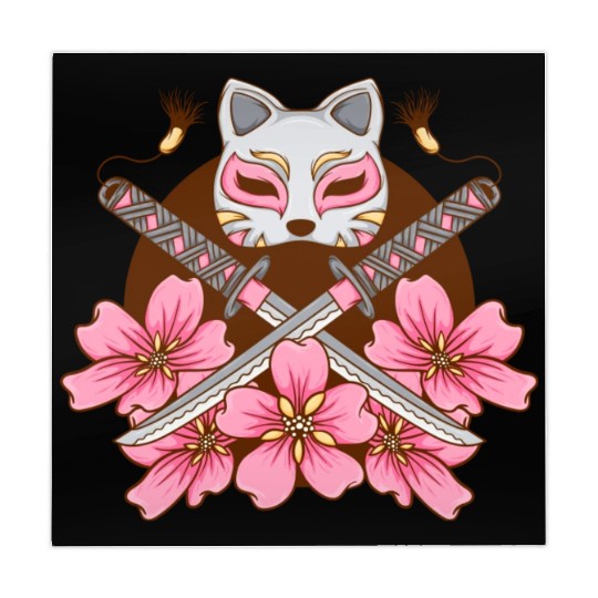 kawaii cat anime japanese retro men women Mahjong Mats