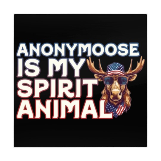 Anonymoose Is My Sprit Animal Cool Moose Mahjong Mats