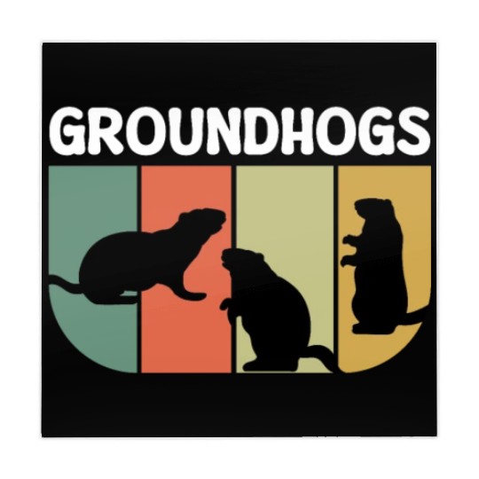 Groundhogs Retro Vintage Happy Groundhog Day Mahjong Mats