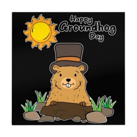 Happy Groundhog Day Animal Groundhog Spirit Rodent Mahjong Mats