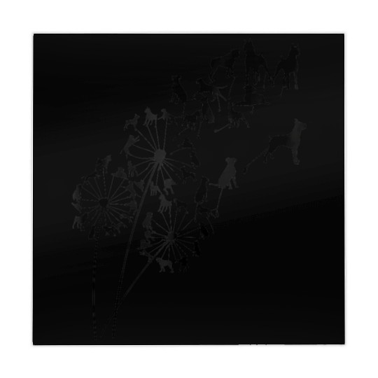 Great Dandelion Flowers for Dog Lovers Mahjong Mats