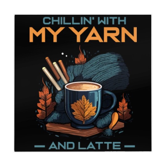 Chillin' with my Yarn and Latte Mahjong Mats