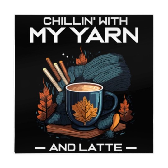 Chillin' with my Yarn and Latte Mahjong Mats
