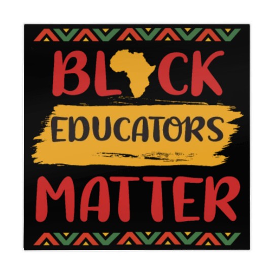 Black Educators Matter African History Teacher Men Mahjong Mats