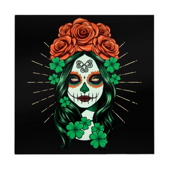 St Patrick's Day Dia De Los Muertos Calavera Mahjong Mats