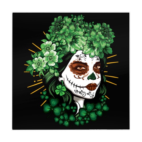 St Patrick's Day Dia De Los Muertos La Catrina Mahjong Mats