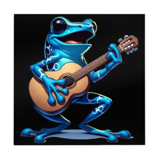 Poison dart frog guitar Mahjong Mats