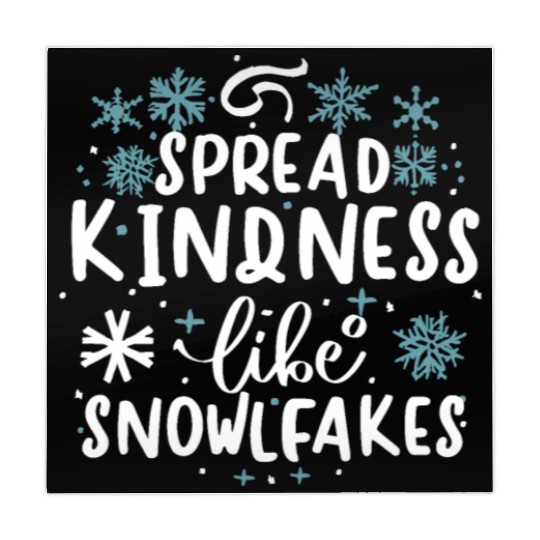 Christmas Themed Spread Kindness Like Snowflakes Mahjong Mats
