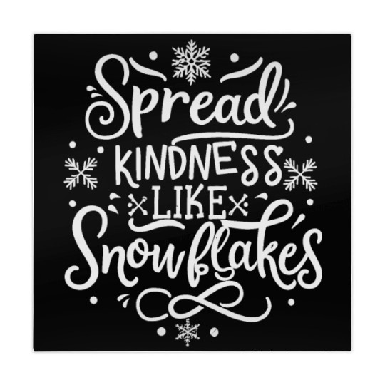 Christmas Themed Spread Kindness Like Snowflakes Mahjong Mats