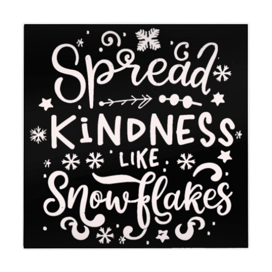Christmas Themed Spread Kindness Like Snowflakes Mahjong Mats