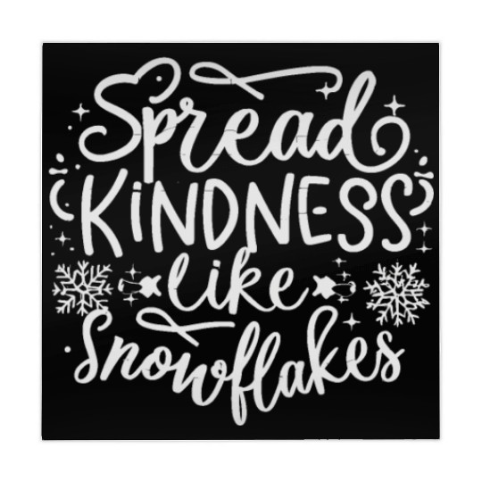 Christmas Themed Spread Kindness Like Snowflakes Mahjong Mats