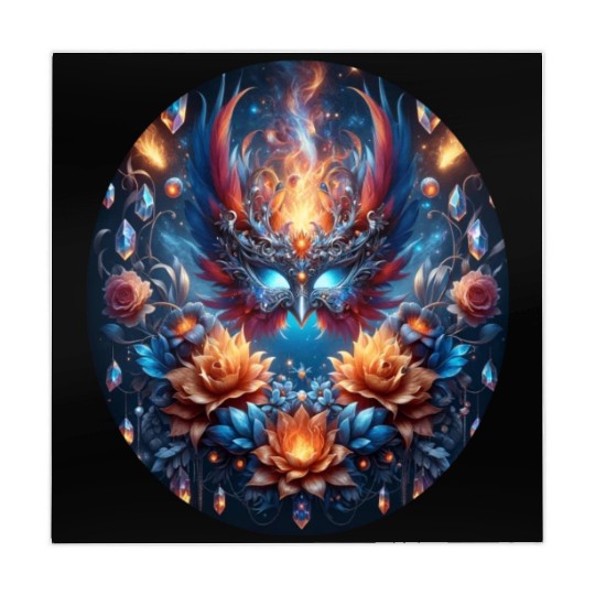Phoenix Rebirth in Cosmic Bloom Mahjong Mats