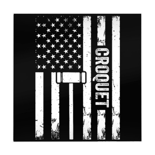 Croquet Player Croquet US Flag Croquet Mahjong Mats