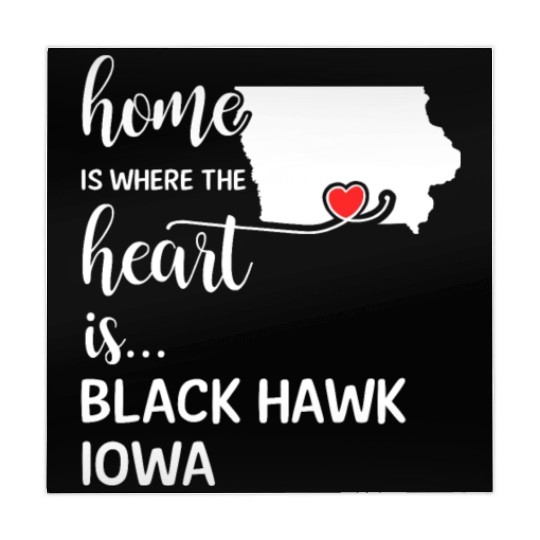 Black Hawk County Iowa Is Where My Heart Is Gift Mahjong Mats