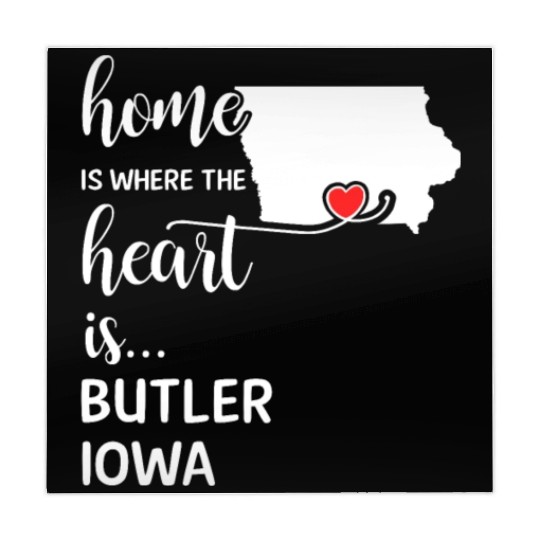 Butler County Iowa Is Where My Heart Is Gift Mahjong Mats