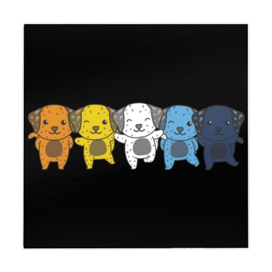 Aroace Flag Pride Lgbtq Cute Dalmatian Mahjong Mats