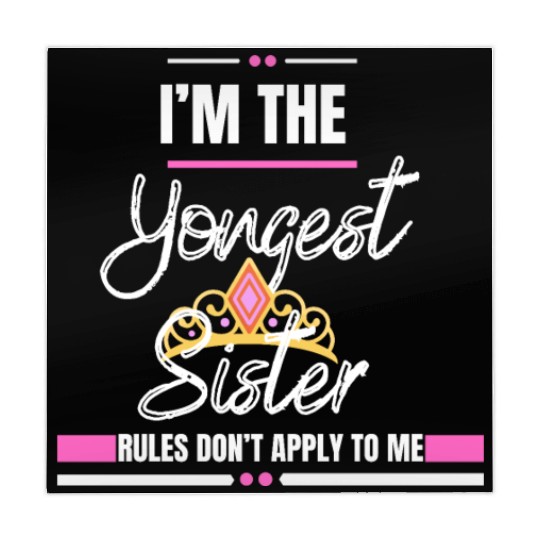 I Am The Youngest Sister Sibling Love Family Mahjong Mats