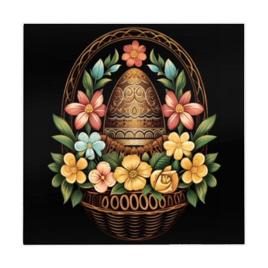 Easter Day Easter Egg Basket Mandala Art Egg Hunt Mahjong Mats