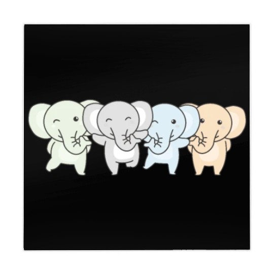 Unlabeld Flag Pride Lgbtq Cute Elephant Mahjong Mats