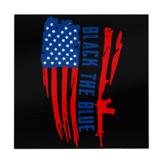 Black the blue American Oilfield USA Flag Mahjong Mats