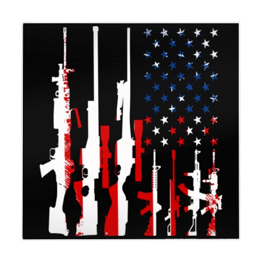 Rifle gun flag Mahjong Mats