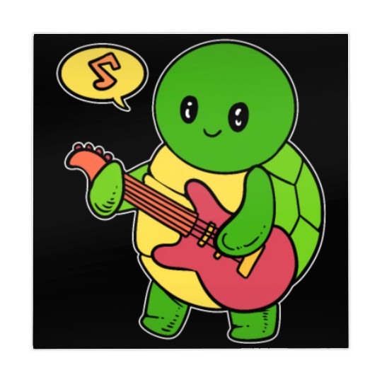 Turtle Guitarist Country Singer Gift Mahjong Mats