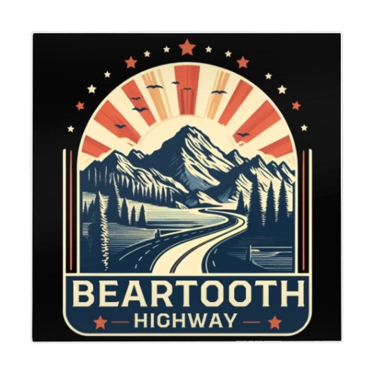 Beartooth Highway US 212 Mahjong Mats