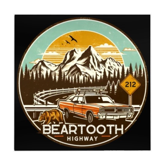 Beartooth Highway US 212 Mahjong Mats