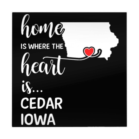 Cedar County Iowa Is Where My Heart Is Gift Mahjong Mats