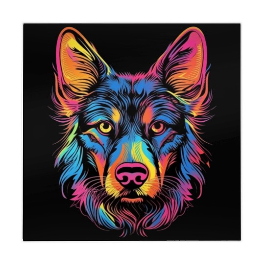 German Shepherd Funny Dog Street Art Comic Pet Mahjong Mats