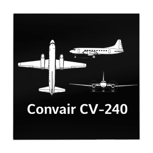 Convair CV-240 family Airliner Mahjong Mats