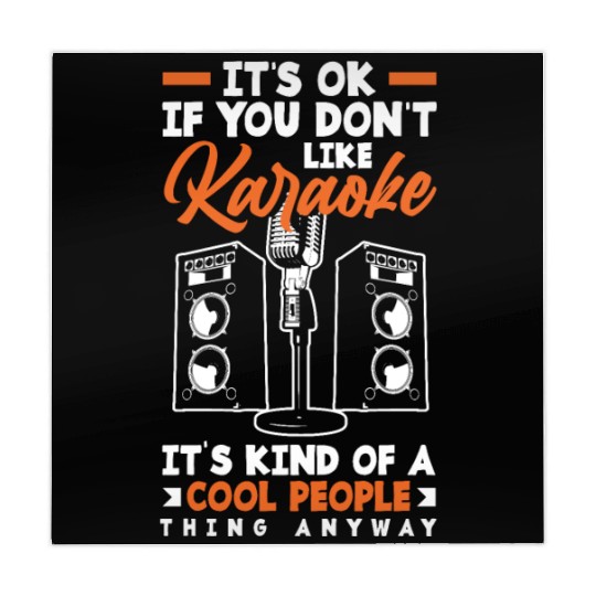 Funny Karaoke Singer Singing Musician Karaoke Gift Mahjong Mats