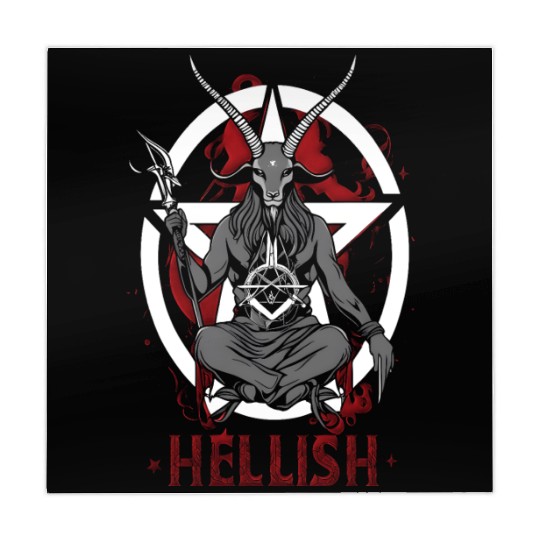 Hellish Satan Baphomet Mahjong Mats