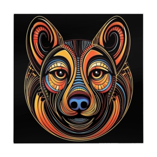 German Shepherd Funny Dog Street Art Comic Pet Mahjong Mats