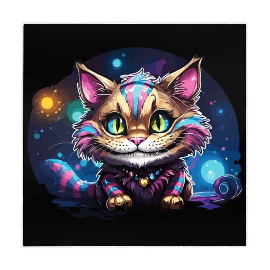 Fantasy Cheshire Cat Smile, Alice in Wonderland Mahjong Mats