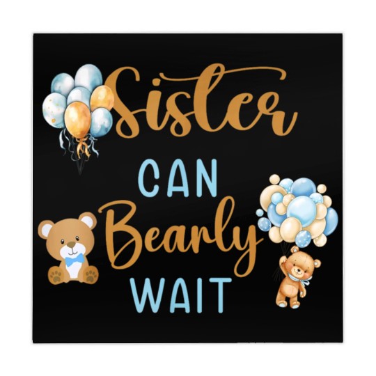 Sister Can Bearly Wait Baby Shower Mahjong Mats